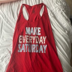 Red tank top perfect for Fourth of July